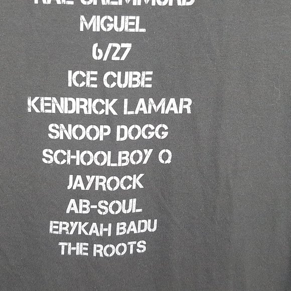 BET experience concert LA live 2015 tshirt size 3XL mens Artist names back NWT - Picture 7 of 9